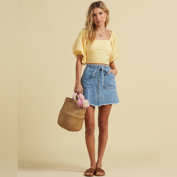 Billabong x Salty Blonde 🏝️ Denim Skirt - Picture 6 of 13